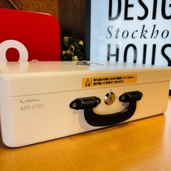 簡易レジ CARL　MR-2700 そとレジ 金庫 定価9,350円の画像