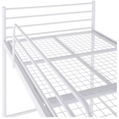 ニトリスチールミドルベッドホワイトの画像