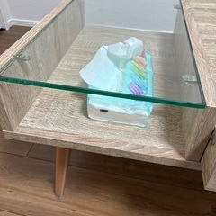 値下げ　ローテーブル　引き出し付きの画像