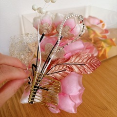 美品！！花飾り ヘアアクセサリー 和装小物成人式・振袖・浴衣用　髪飾りセット 和装 卒業式 花の画像