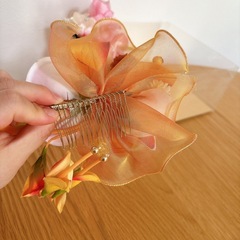 美品！！花飾り ヘアアクセサリー 和装小物成人式・振袖・浴衣用　髪飾りセット 和装 卒業式 花の画像