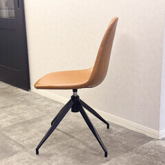 【破格！2脚4,000円】HOWARD SWIBLE CHAIR 回転式ヴィンテージダイニングチェア2脚セット キャメル（町田駅近）の画像
