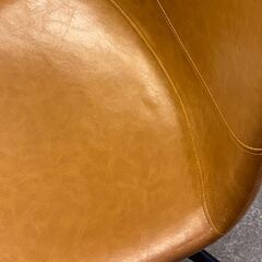 【破格！2脚4,000円】HOWARD SWIBLE CHAIR 回転式ヴィンテージダイニングチェア2脚セット キャメル（町田駅近）の画像