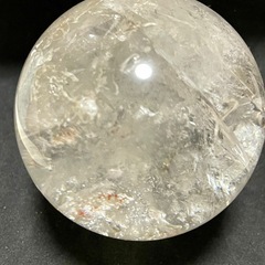 虹入り水晶　スフィア（丸玉）　約8cm 790g 特大　の画像