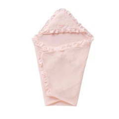 ミキハウス　無撚糸アフガン　おくるみ　ピンク　うさぎ　の画像