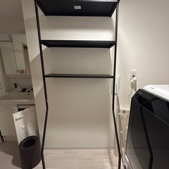 山崎実業　立て掛けランドリーシェルフの画像