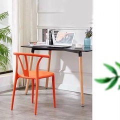 3点セットダイニングチェア スポークチェア 椅子 イームズ チェア　室外チェアの画像