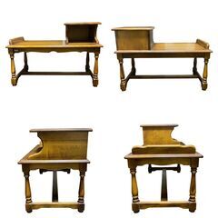 カリモク コロニアル テレフォンベンチ 電話台 karimoku ヴィンテージの画像