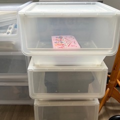 (あげます))IKEA 収納ケース ふた付き 収納ボックス(FIRRA)の画像