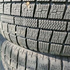 残5㍉ 155/65R14 修理有？ 2018年製 冬スタッドレス タイヤ ホイールの画像