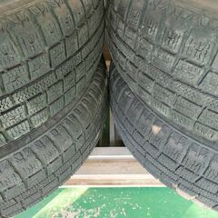 残5㍉ 155/65R14 修理有？ 2018年製 冬スタッドレス タイヤ ホイールの画像