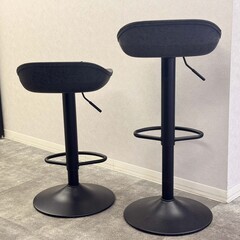 【2脚4,000円/破格】ヴィンテージ バーチェア ROVIN 2脚セット 昇降・回転機能付き (町田駅近)の画像