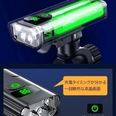 【新品】自転車 ライト USB充電式 5600mAh 大容量 ランプ IPX6 防水の画像