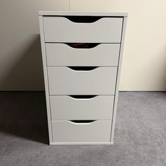 IKEA ALEX アレクス 引き出しユニット - ホワイト 36x70 cmの画像