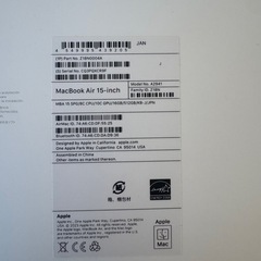 MacBook Air 15インチ M2 16GB 512GB 2023の画像