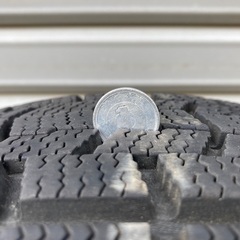 No.135スタットレスタイヤ155/65/13 4H PCD100 アルミ付4本セットの画像