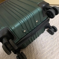 ABSスーツケース 超軽量 TSAロック ダブルキャスター グリーン SSの画像
