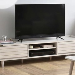 【県内発送も可能】白おしゃれなテレビボード  （Amazon売り切れ）定価3万以上します。の画像