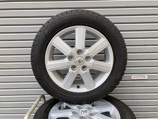 No.137スタットレスタイヤ205/55/16  5H PCD114.3 アルミホイール付4本セット