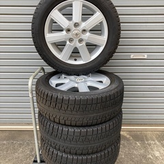 No.137スタットレスタイヤ205/55/16  5H PCD114.3 アルミホイール付4本セットの画像