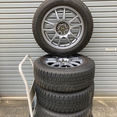 No.139スタットレスタイヤ205/60/16  5H PCD114.3 アルミホイール付4本セットの画像