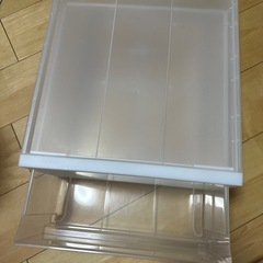 無印 収納ケース 引出式 小の画像