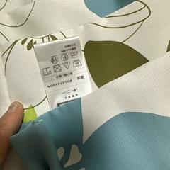 ニトリ イーニー花柄 ブルー 200cm ✖️ 175cmレース付きの画像