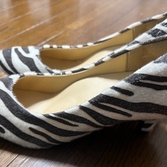 ゼブラ柄パンプス(未使用)24.5㎝の画像