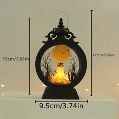 【新品未使用】LEDライト 魔女 ハロウィン レトロ 装飾 オーナメント 暖色 キャンドルの画像