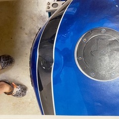 ゼファー750 タンク　修理の画像