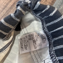 トップバリュー　ストライプパンツ　Mの画像