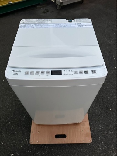 【極美品】2024年式　ハイセンス　5.5キロ