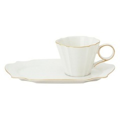 【新品未使用】Francfranc カップ&ソーサー　ビアンコ　6客セットの画像