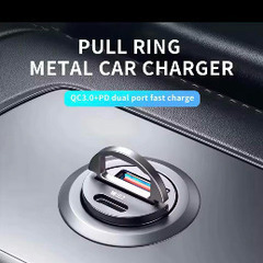 シガーソケット USB Type-C A端子12-24V対応 2.4A 急速充電の画像