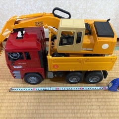消防車、ダンプトラック、ショベルカー、bruderの画像
