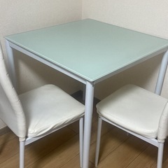 おしゃれダイニングテーブル　チェアセットの画像