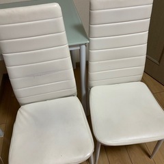 おしゃれダイニングテーブル　チェアセットの画像