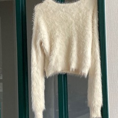 clear もふもふ毛長カーディガンの画像