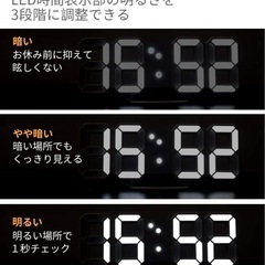 デジタル時計（Amazon購入時は2,200円）の画像