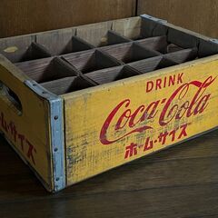 CocaCola / 木製ビンテージコカコーラボトルケースの画像