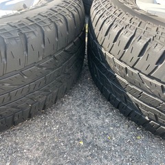 17インチアルミホイールタイヤ　ランドクルーザー 150プラド純正の画像