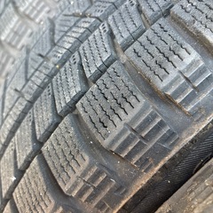 スタッドレスタイヤ+アルミホイールセット　155/65R14の画像