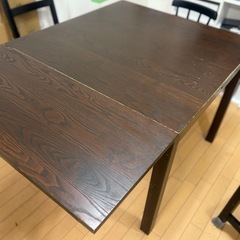 【伸長式ダイニングテーブル】の画像