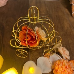 ウェディング装飾セット キャンドルと花びら　ウェルカムスペースの画像