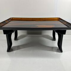 寿楽 お膳 5客セット 脚折りたたみ式 懐石 料亭 飲食店 和食 幅55cm×奥行40cm×高さ23cm の画像