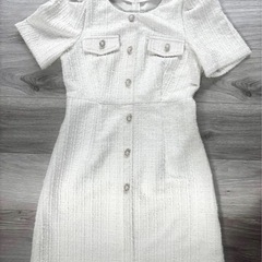 DAZY shein シーイン ツイード半袖ワンピースの画像