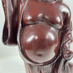 金属製 置物 布袋様 七福神 インテリア オブジェ 幅25cm×奥行18cm×高さ43cm の画像