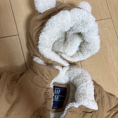 GAP モコモコ　帽子付き　0-3ヶ月用　赤ちゃん　服の画像