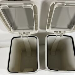 ごみ箱 2個セット ペダル式 ペールボックス 幅20cm×奥行27cm×高さ36cmの画像