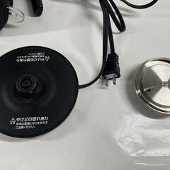 アズマ 電気ケトル 0.8L ELK-08LX ブラック 2020年製の画像